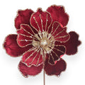 Velvet Magnolia Stem 10"