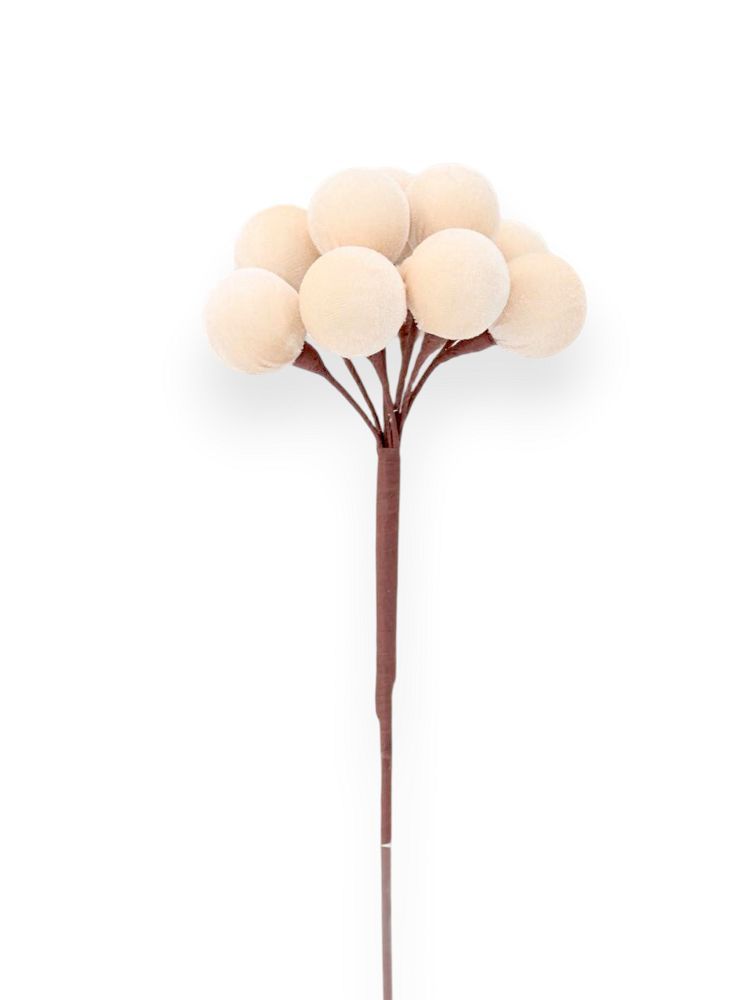 Velvet Ball Christmas Spray – 6"