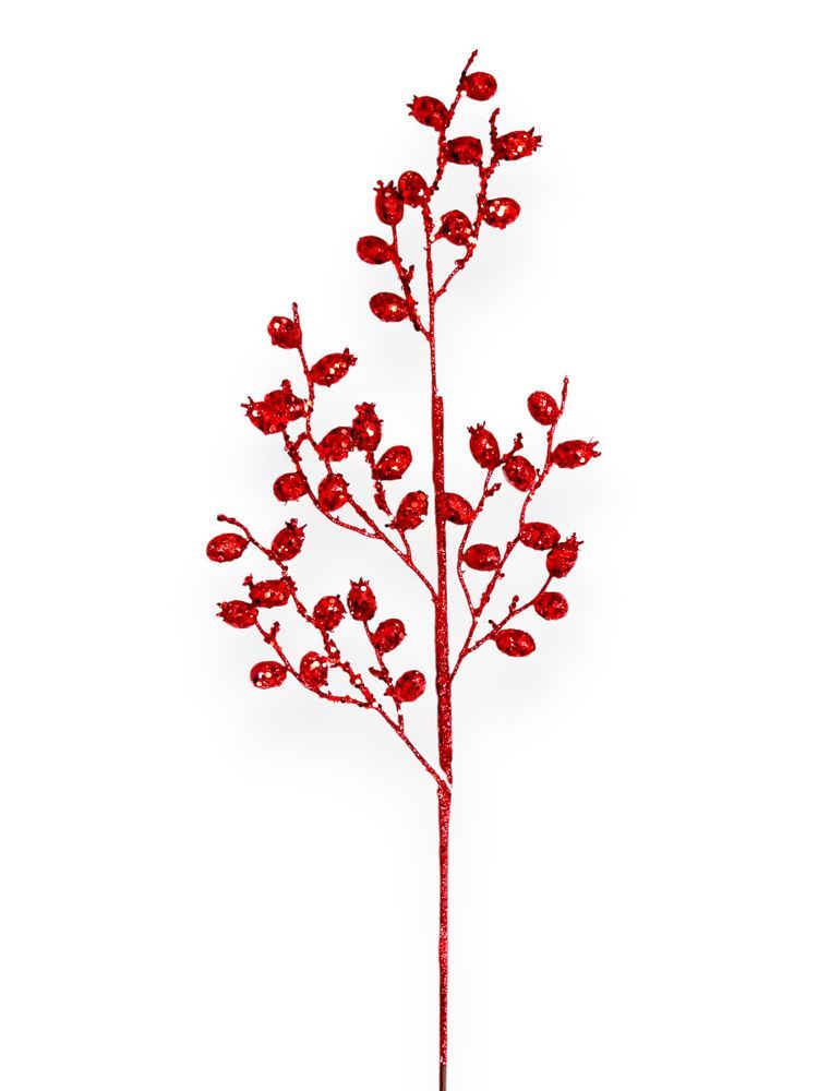 Glitter Berry Spray 27"
