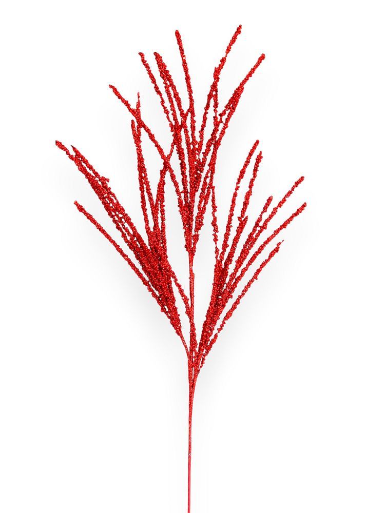 Glitter Branch Spray 35"