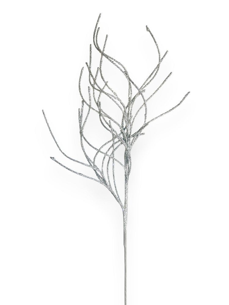 Glitter Twig Branch Spray 31"