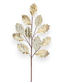 Metallic Leaf Spray with Glitter Accents 27"