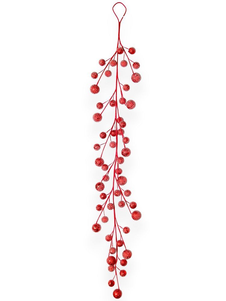 Glitter Berry Hanging Garland 47"