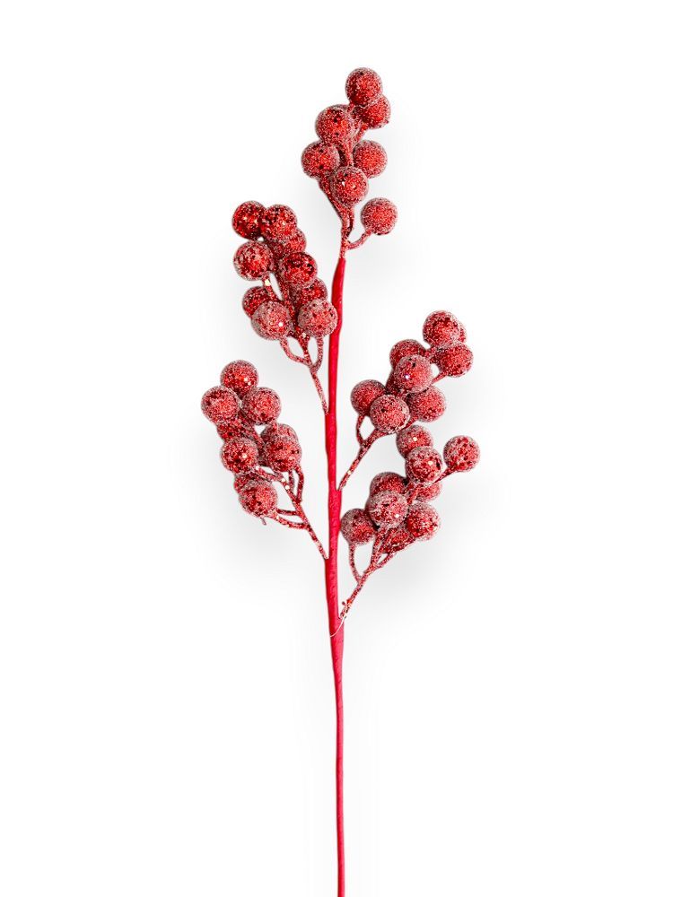 Glitter Berry Spray 28"