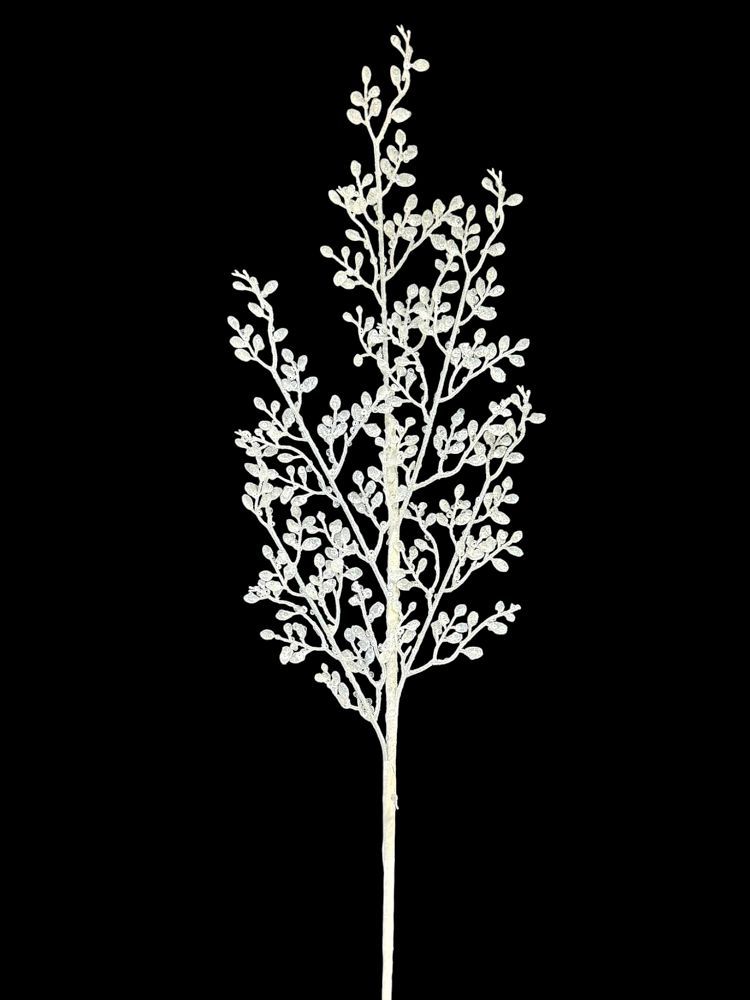 Glitter Mini Leaf Branch Spray 32"