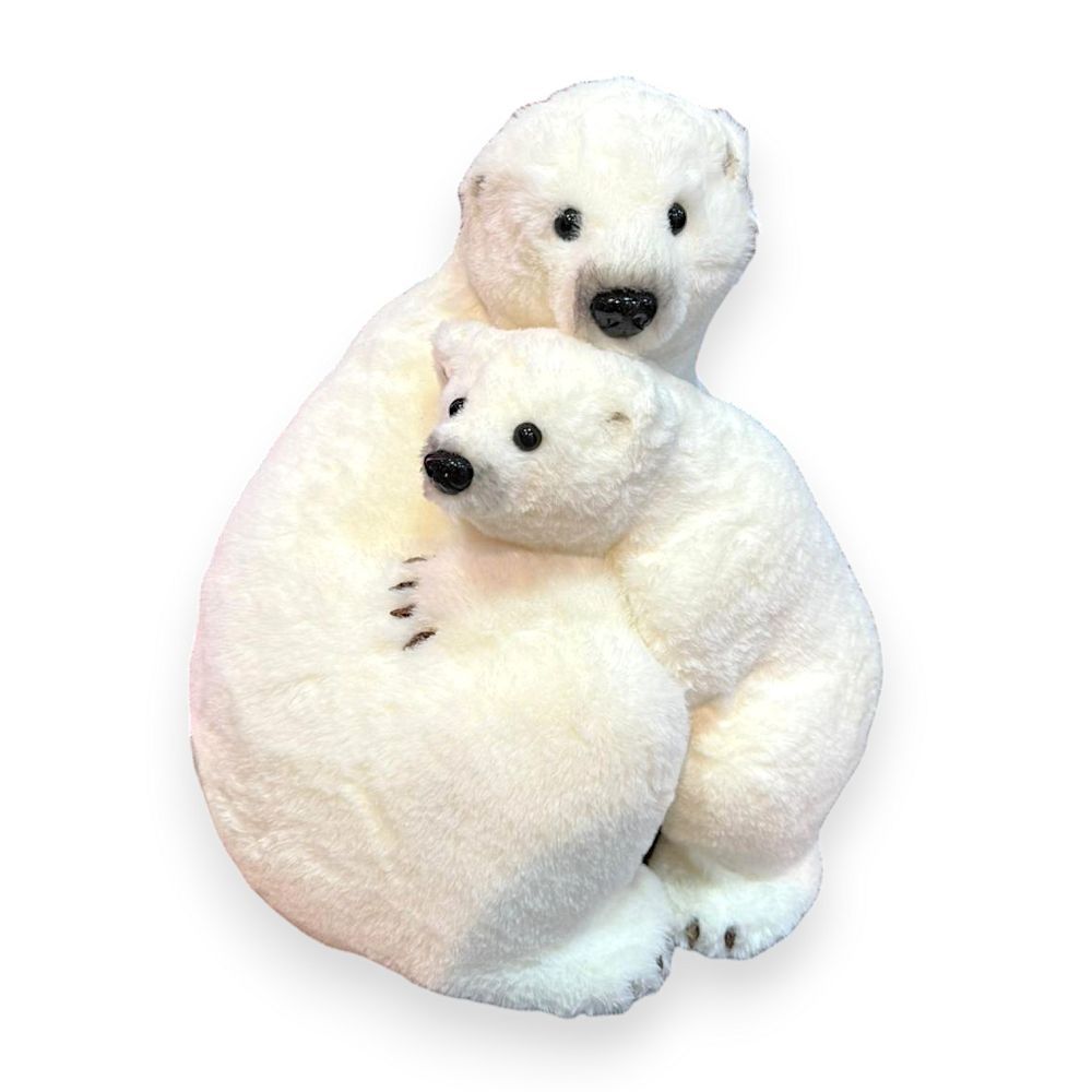 POLAR BEARS HUGGED