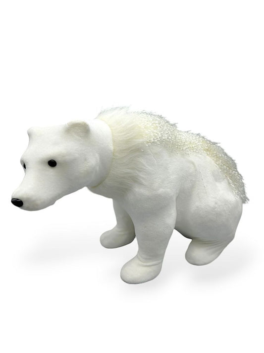 POLAR BEAR SITTING 17"