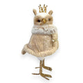 Royal Cream & Gold Crowned Owl