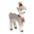 Reindeer with Blush Velvet Hat & Scarf 10"