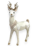 Standing Ivory & Gold Reindeer 24"