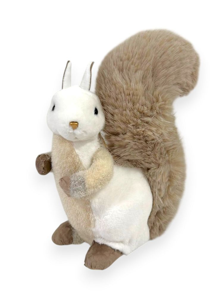 Cozy Winter Squirrel with Fluffy Tail 13"
