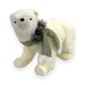 Polar Bear with Sage Scarf 20"