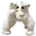 Large Standing Polar Bear Pair 25"