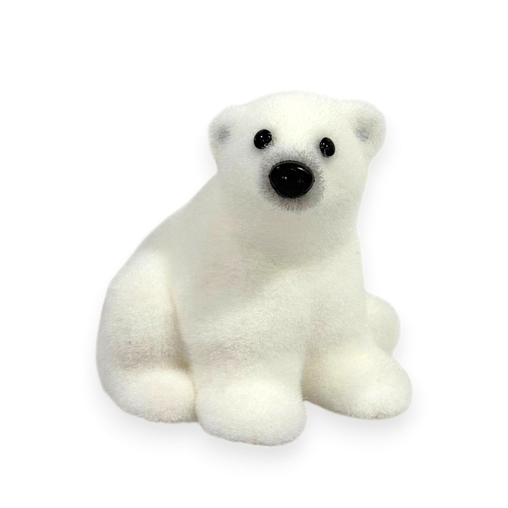 Sitting Polar Bear Cub 6"