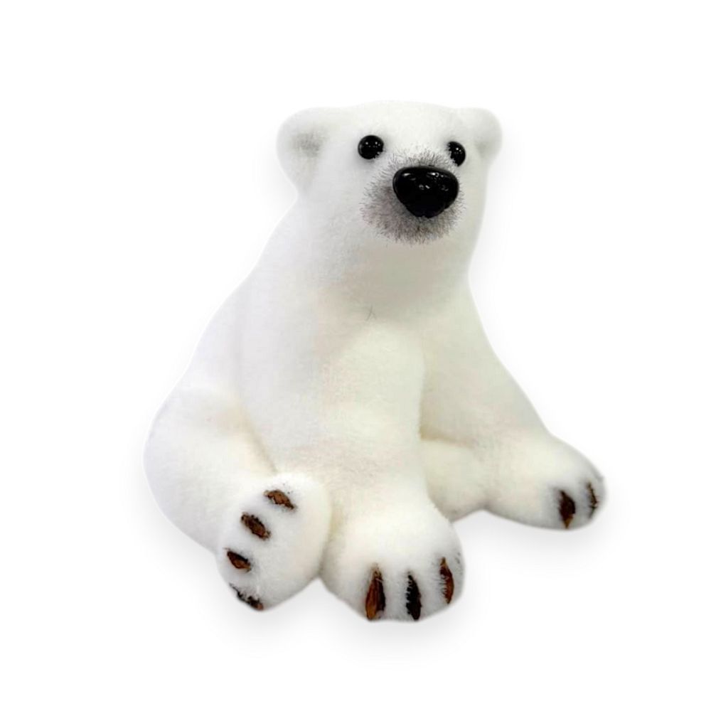 Sitting Polar Bear 8"