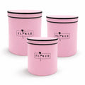Round Flower Boxes - Set of 3