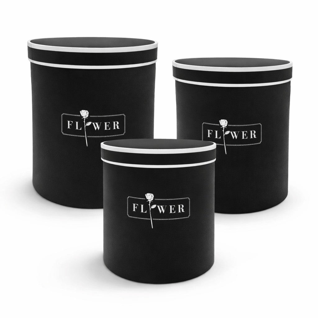 Round Flower Boxes - Set of 3