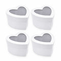 Heart Gift Boxes with Clear Lid – Set of 4