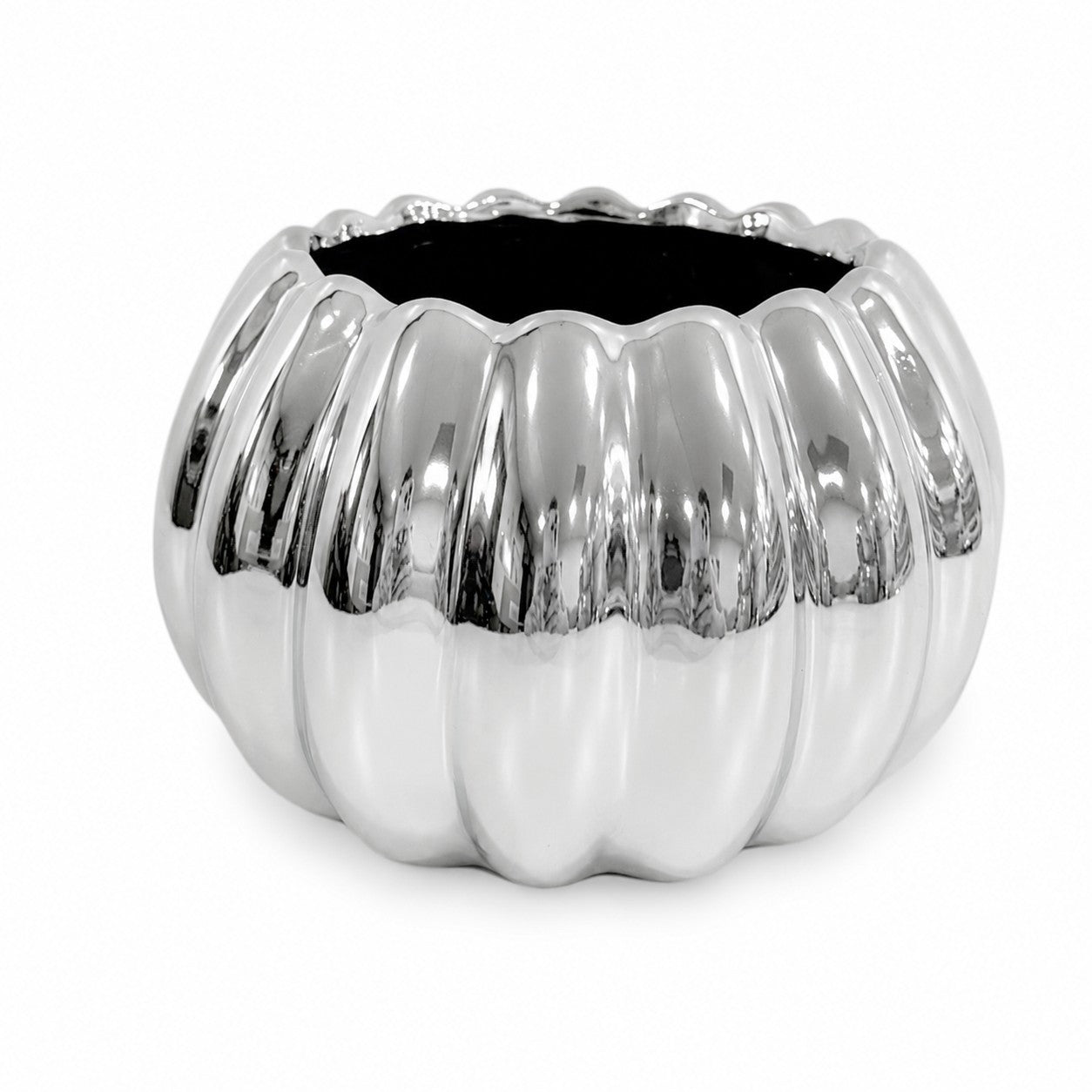 Ceramic Ribbed Vase