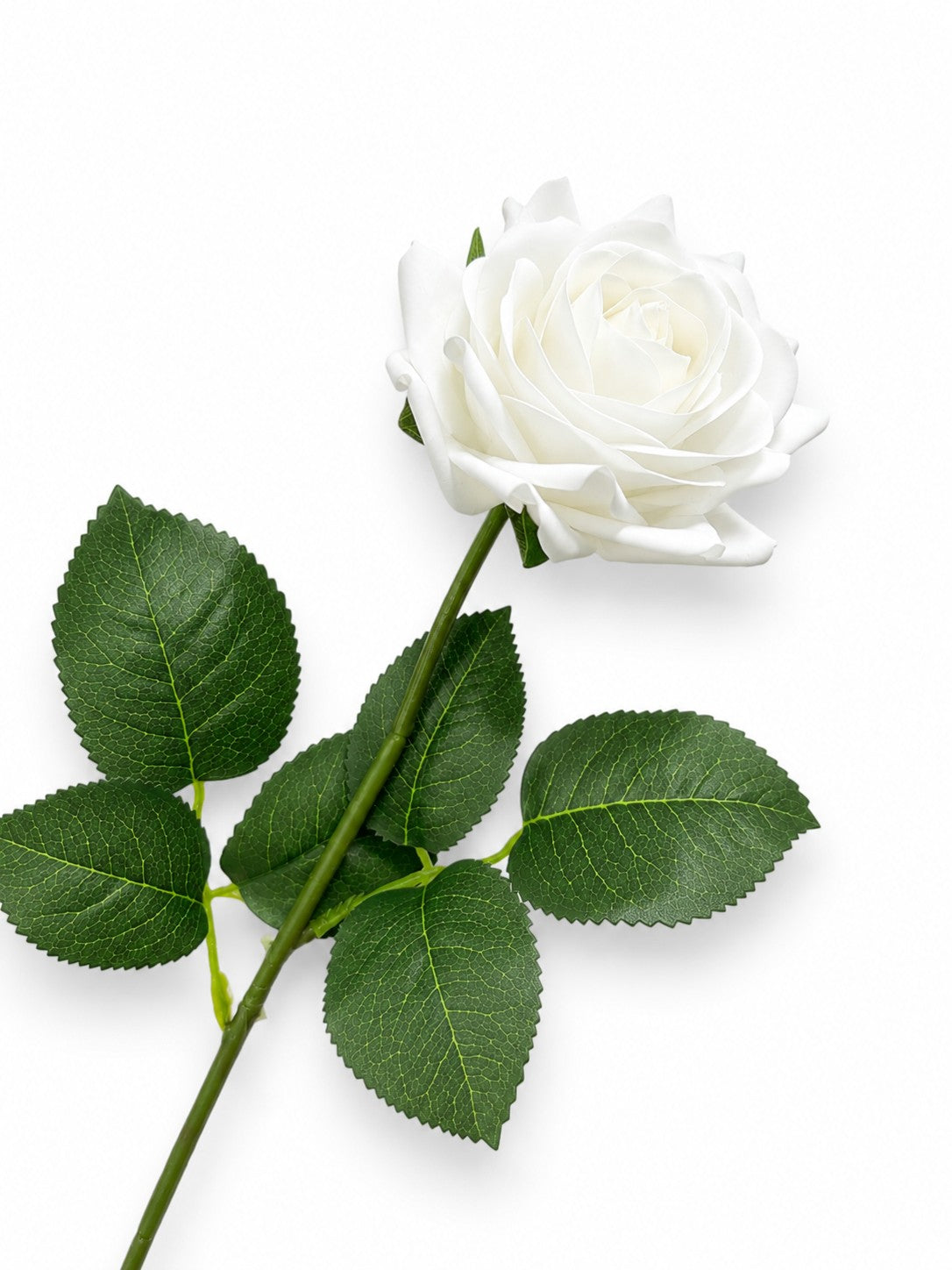 Natural Touch Single Rose Stem 17"