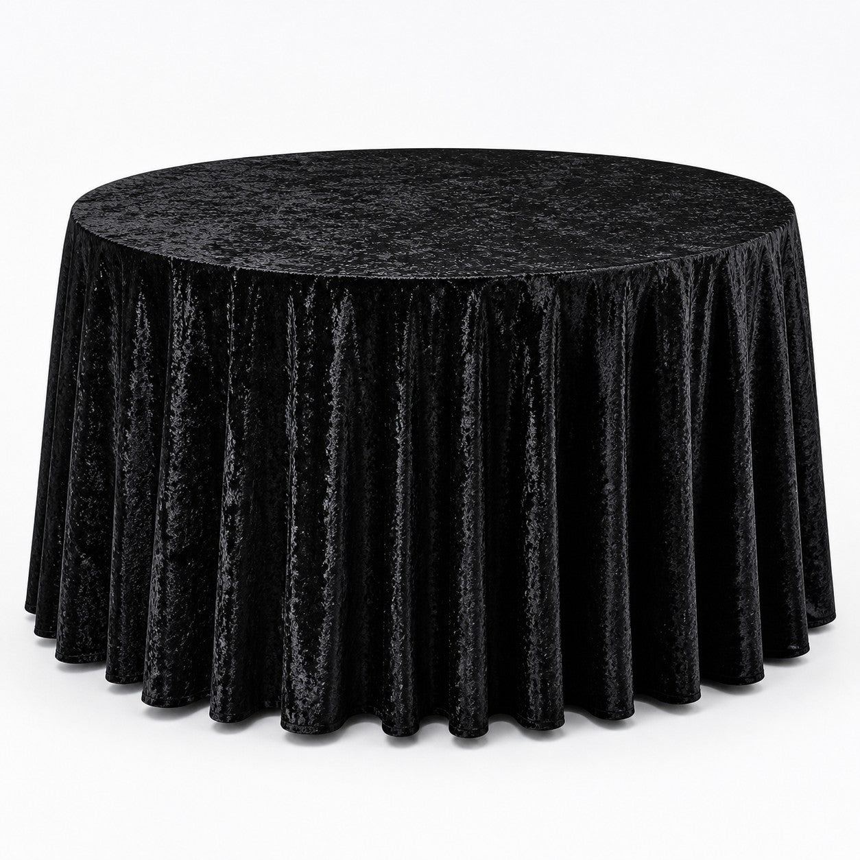 Round Velvet Tablecloth 120"