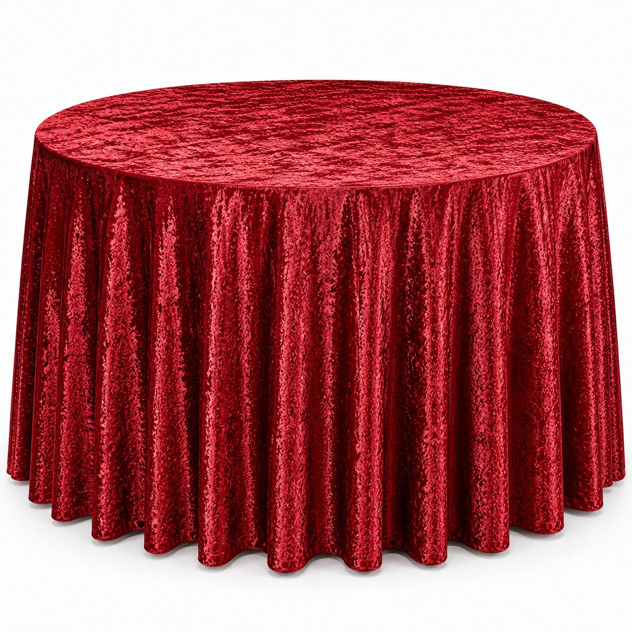 Round Velvet Tablecloth 120"