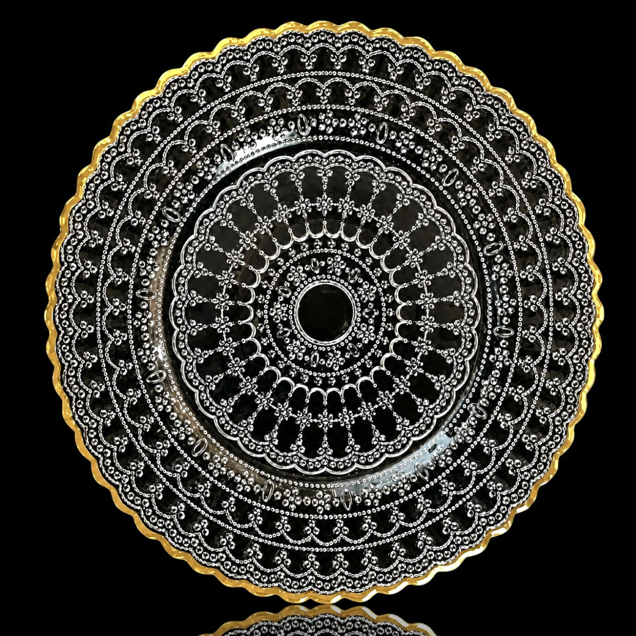 Glass Charger Plate – Mandala