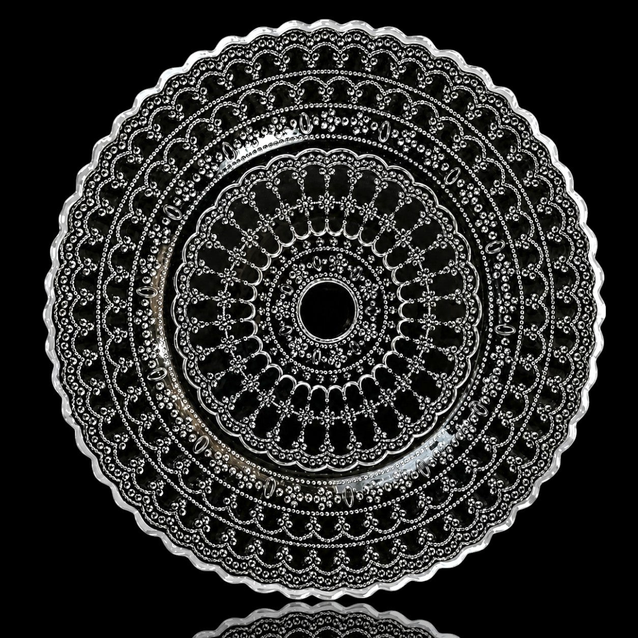 Glass Charger Plate – Mandala