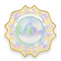 Glass Charger Plate – Wavy Edge Iridescent