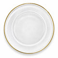 Glass Charger Plate – Gold Rim
