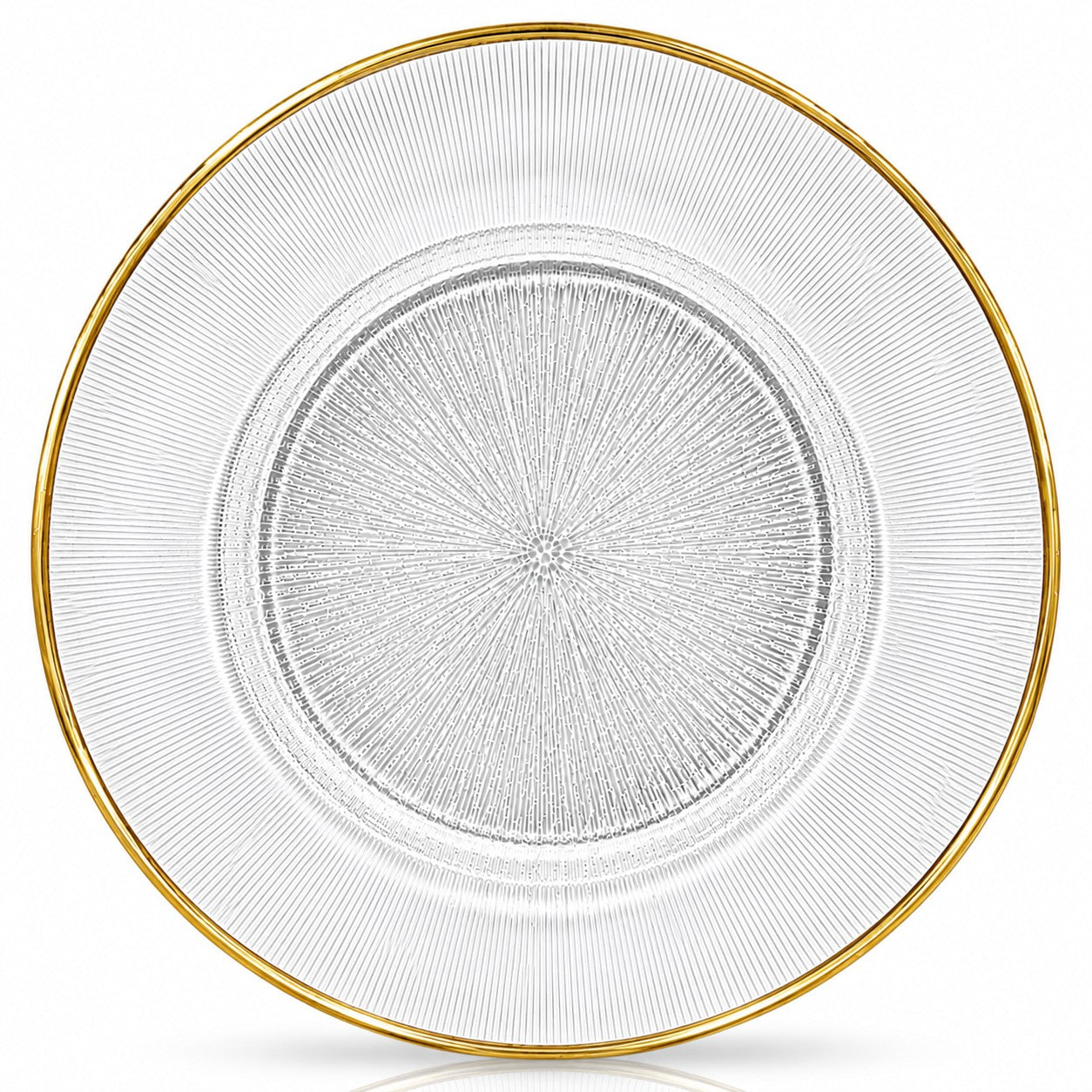 Glass Charger Plate – Classic Rim