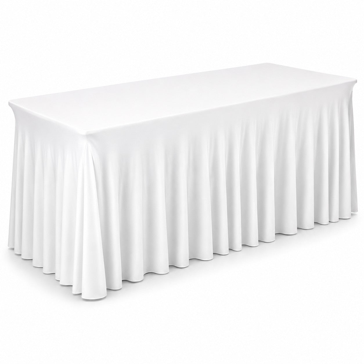 Spandex Rectangular Table Skirt  72" x 30" 6FT