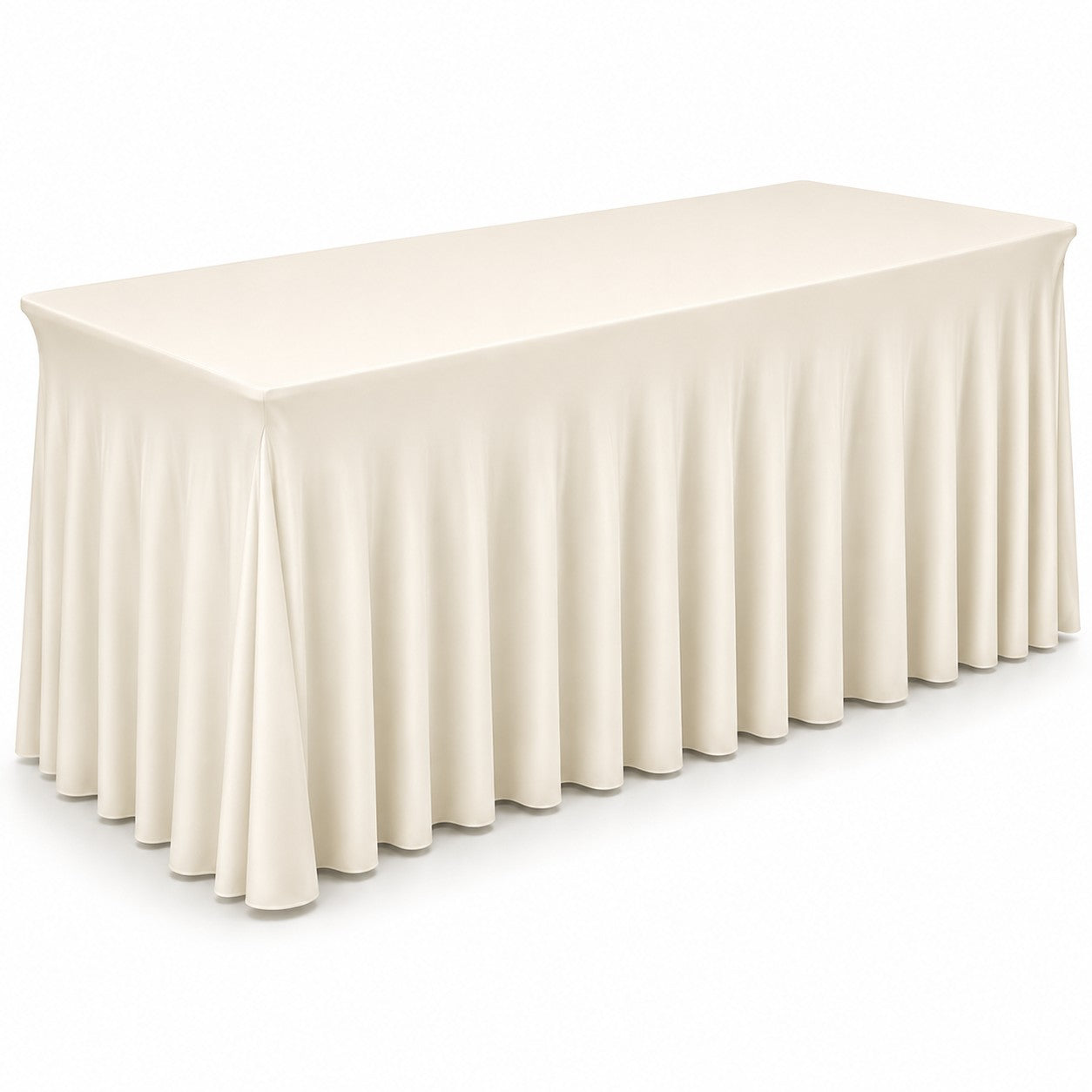 Spandex Rectangular Table Skirt  72" x 30" 6FT