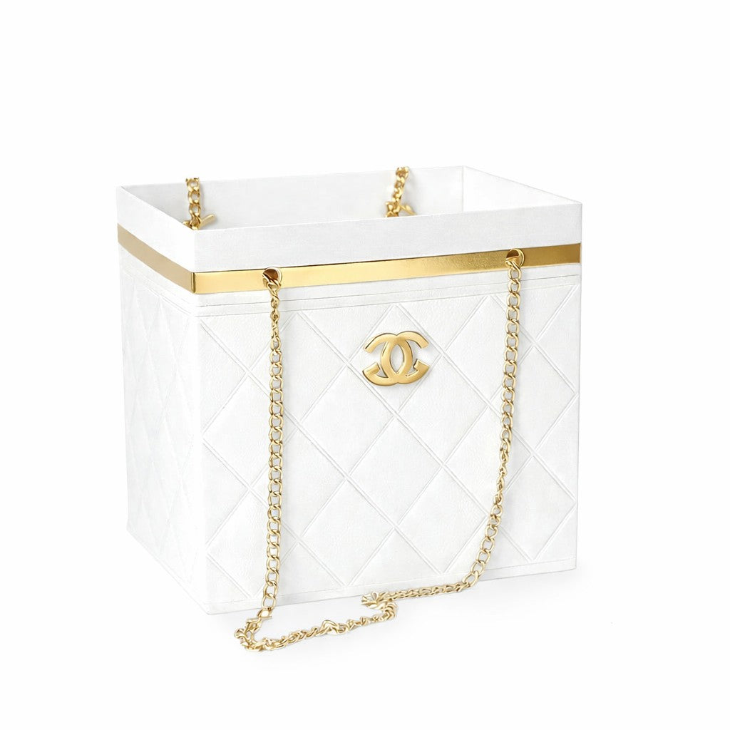 Floral Gift Box with Gold Chain 5pcs