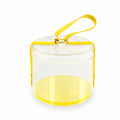Clear Round Gift Box with Handle Strap