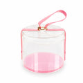 Clear Round Gift Box with Handle Strap