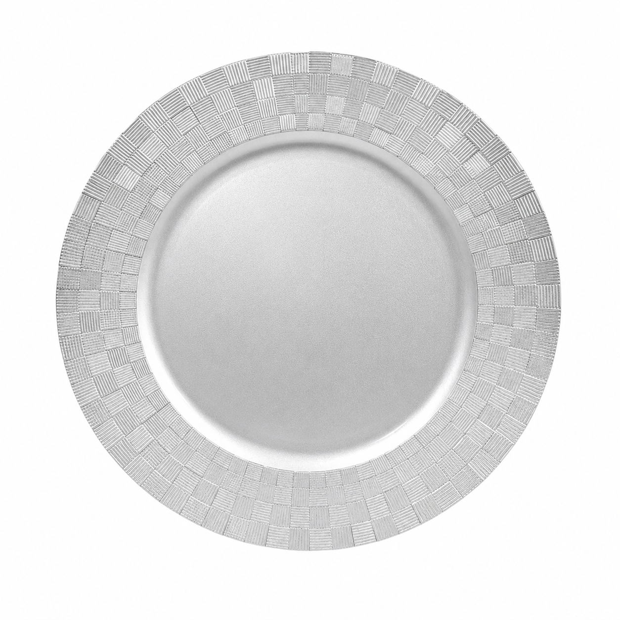Plastic Charger Plate – Basket Weave
