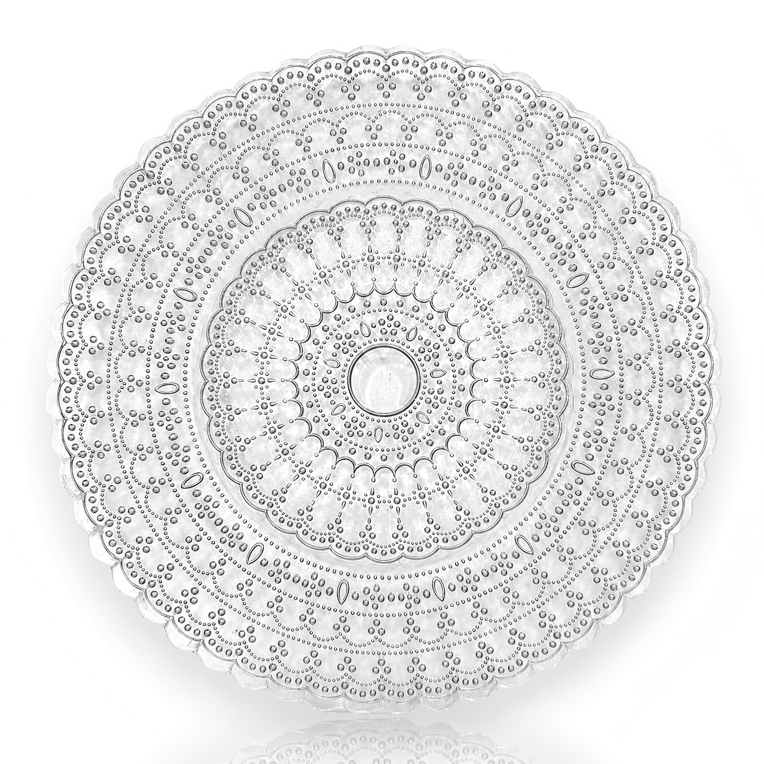 Glass Charger Plate –  Mandala