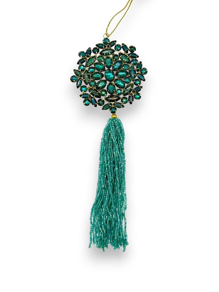 RHINESTONE TASSAL ORNAMENT