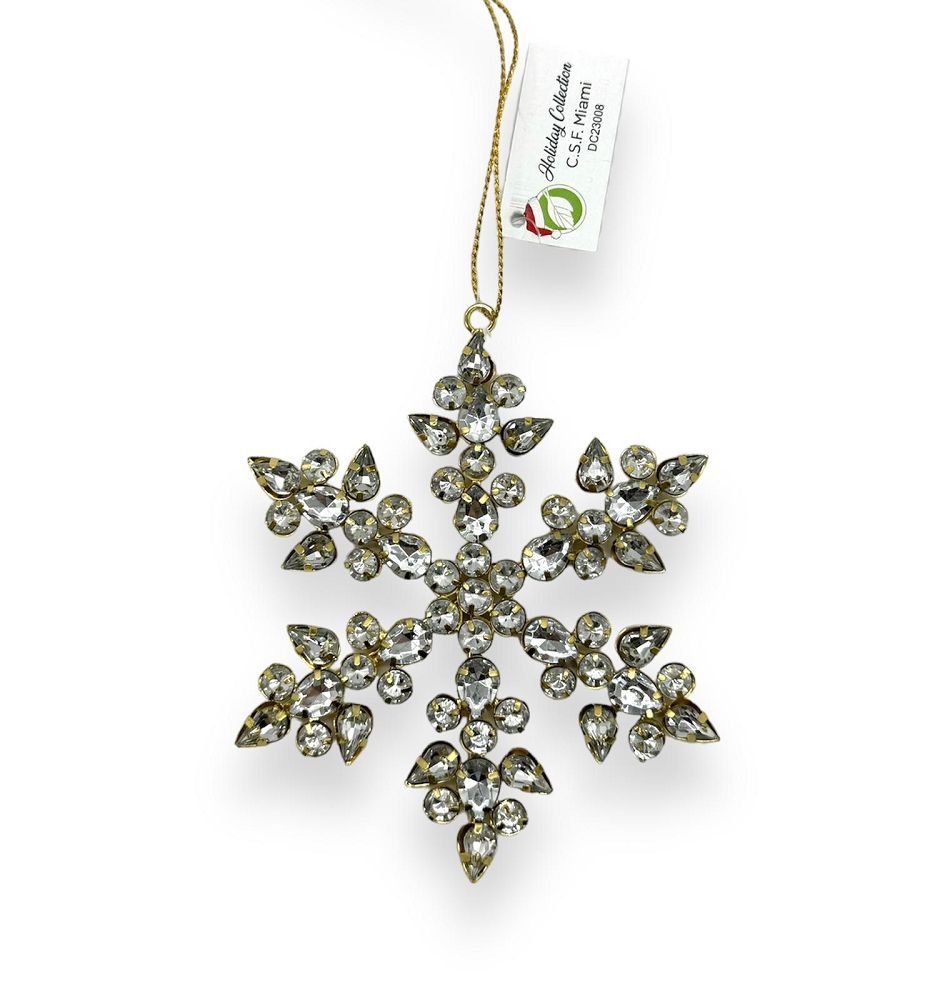 ACRYLIC BEAD SNOWFLAKE 5"