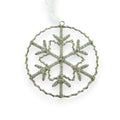 GLASS BEADED WREATH ORNAMENT 5"