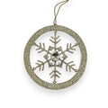 BRASS WREATH SNOWFLAKE 5"