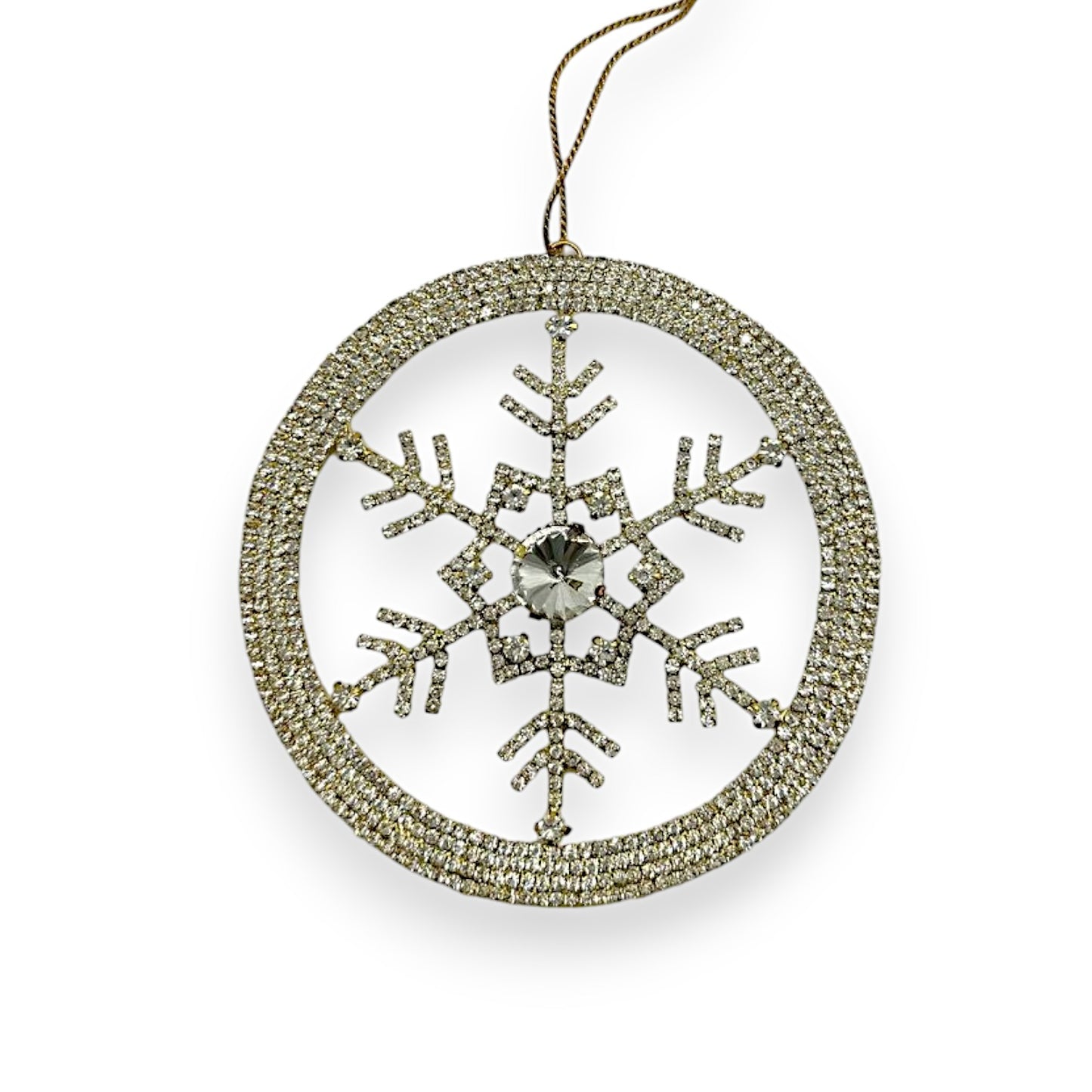 BRASS WREATH SNOWFLAKE 5"