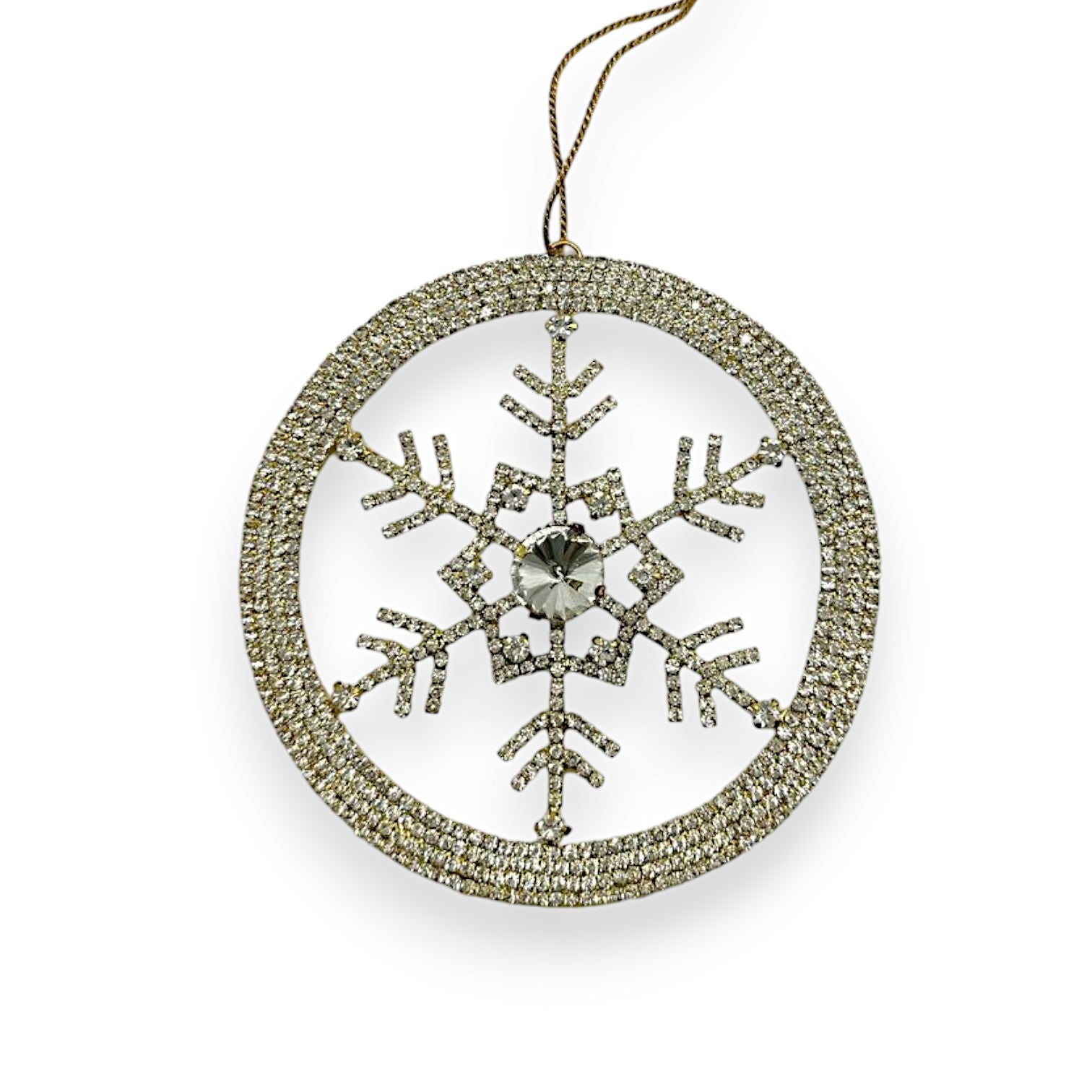 BRASS WREATH SNOWFLAKE 5"