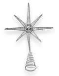 GLASS BEADED TREE TOPPER 33x25 cm