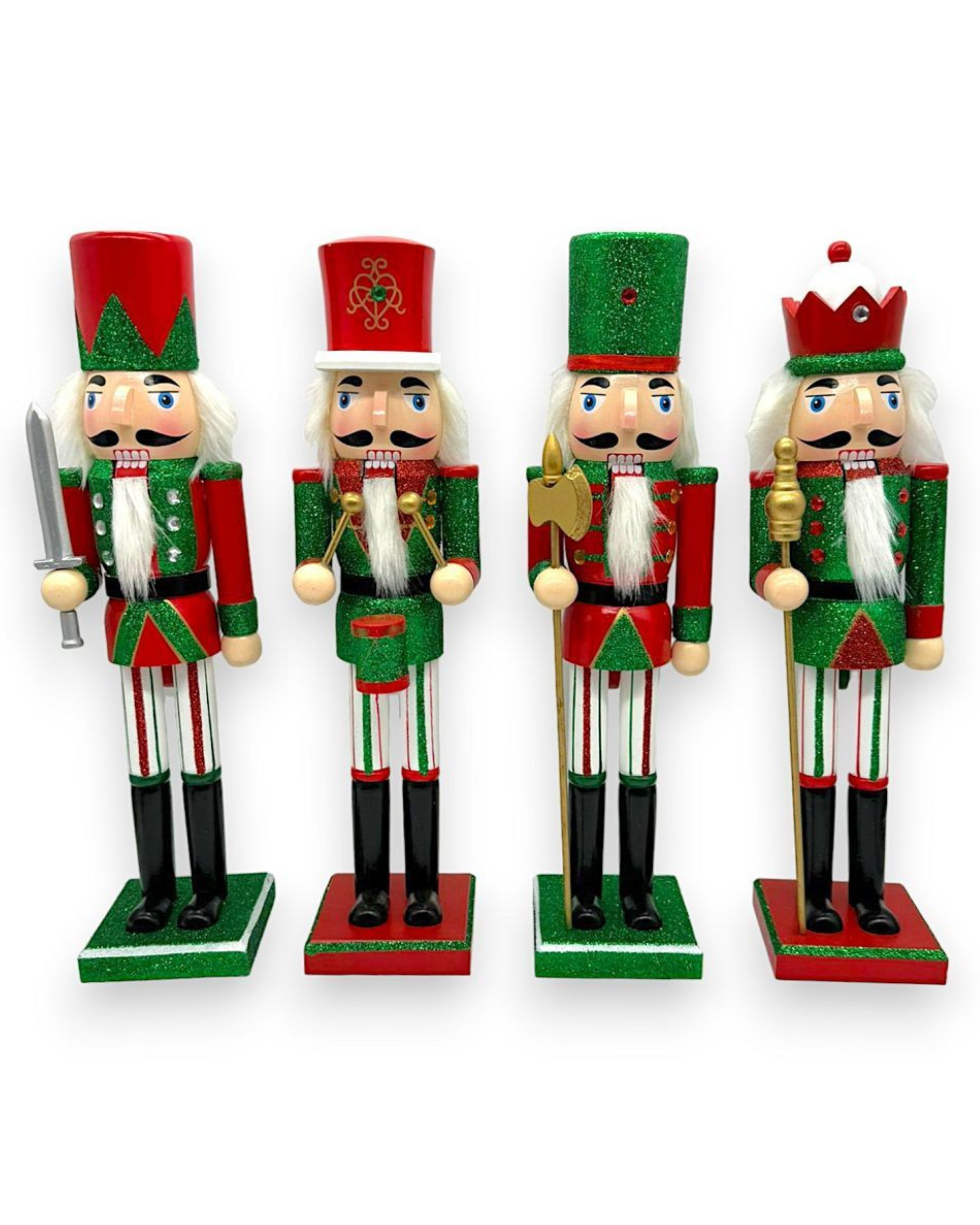 NUTCRACKER 15" RED/GREEN 1PC