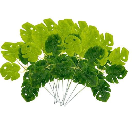 Monstera Leaf Spray 17" (12pcs)