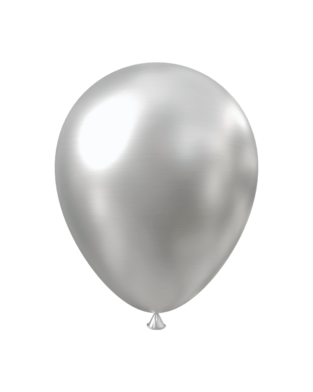 BALLOON 12" LATEX METALLIC SILVER 100pcs