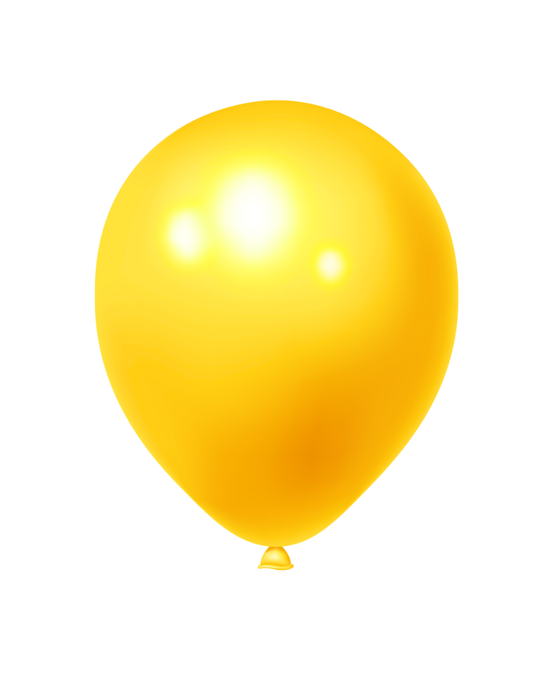 BALLOON 12" LATEX Yellow 100pcs