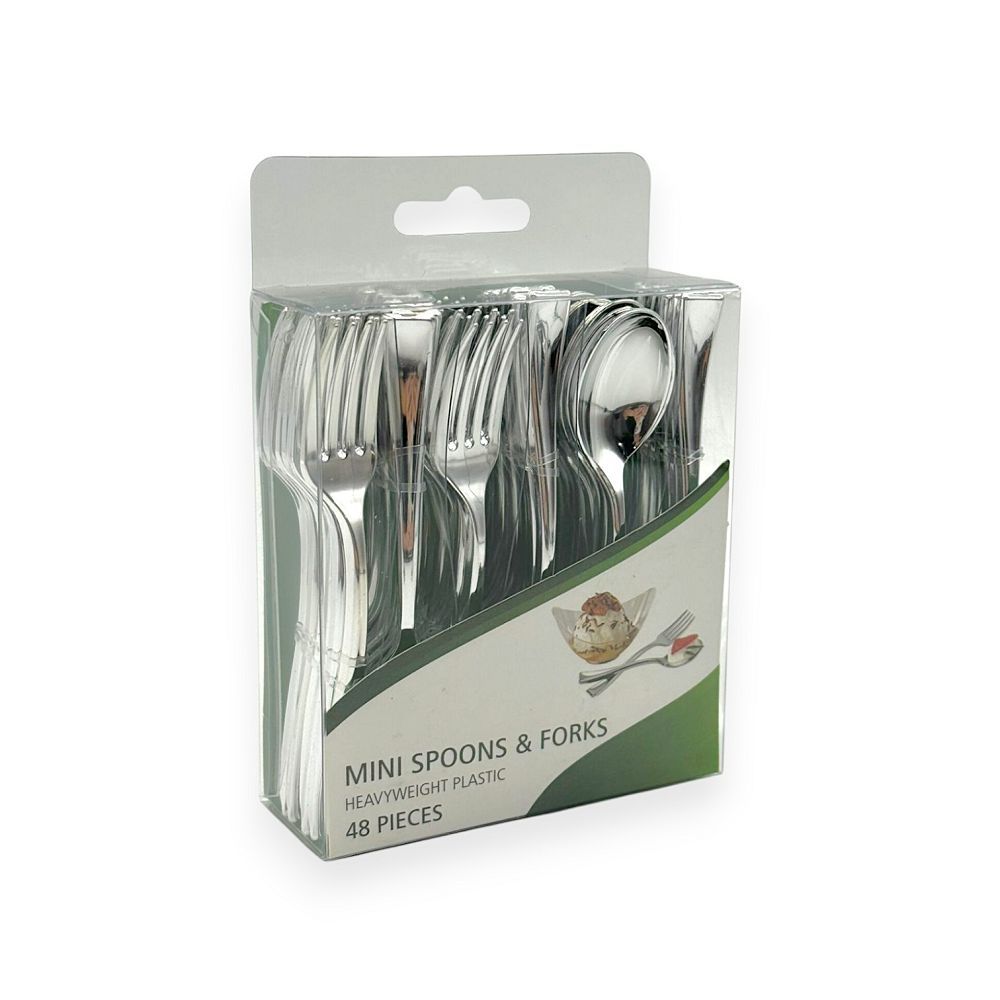 Mini Spoons & Forks – 48PC
